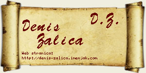 Denis Žalica vizit kartica